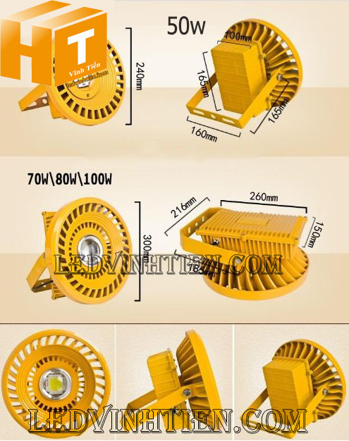 Đèn pha chống cháy nổ 50w, 100w, 150w