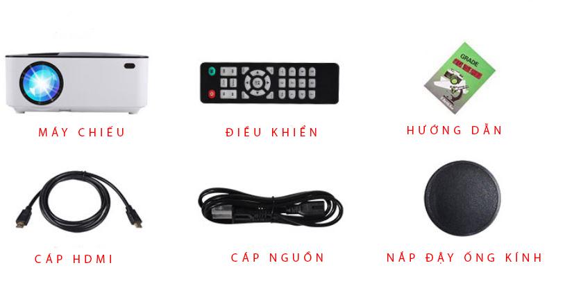 Máy chiếu mini gia đình - LED HDMI TIVI (1280x800 dpi)
