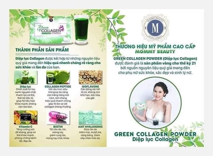 Diệp lục Collagen – Bổ xung dưỡng chất, thải độc, đẹp da.