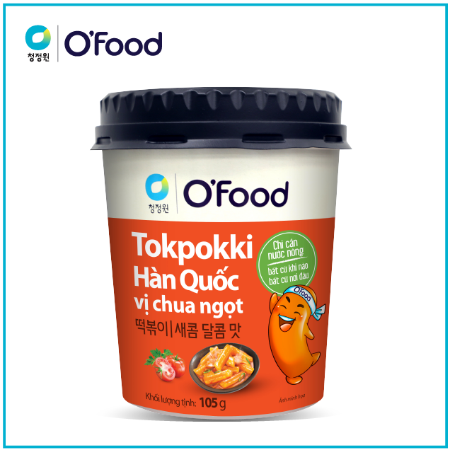 Tokbokki / Tokpokki Hàn Quốc O'Food vị chua ngọt 105 g