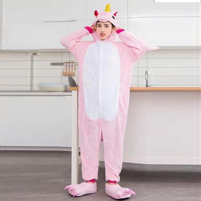 Bộ Đồ Thú Pijama Unicorn Hồng
