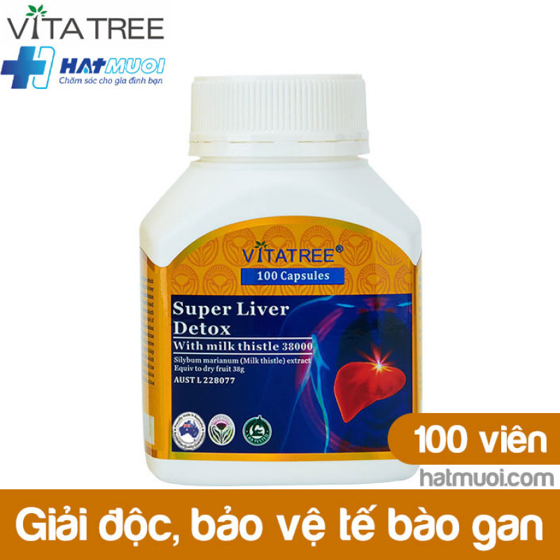 Vitatree Super Liver Detox – Tăng cường chức năng gan, giải độc, bảo vệ tế bào gan Úc cao cấp