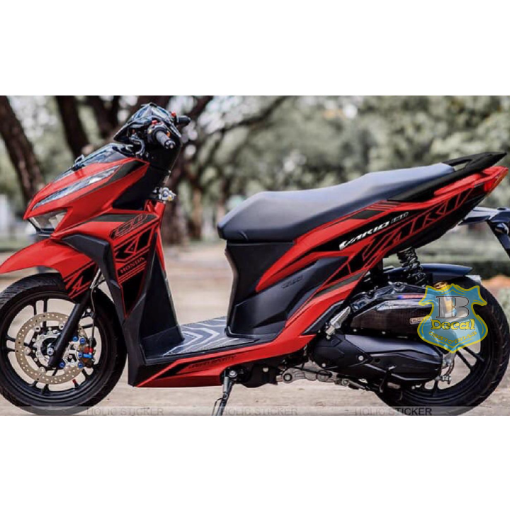 Tem rời vario 150 dán xe đỏ mới