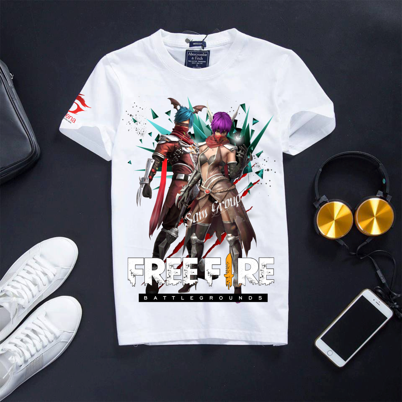 [Đủ size] Áo Thun Free Frie cotton màu trắng chất cực đẹp in hình Ragnarok