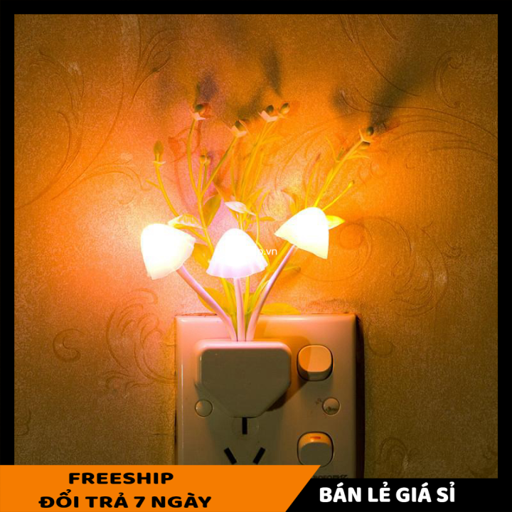 [HCM]Đèn ngủ cảm ứng đổi màu thiết kế xinh xắn cho phòng ngủ thêm sinh động - Đèn ngủ hình nấm bảo vệ măt - Đèn ngủ gia đình thông minh [LẺ GIÁ SỈ]