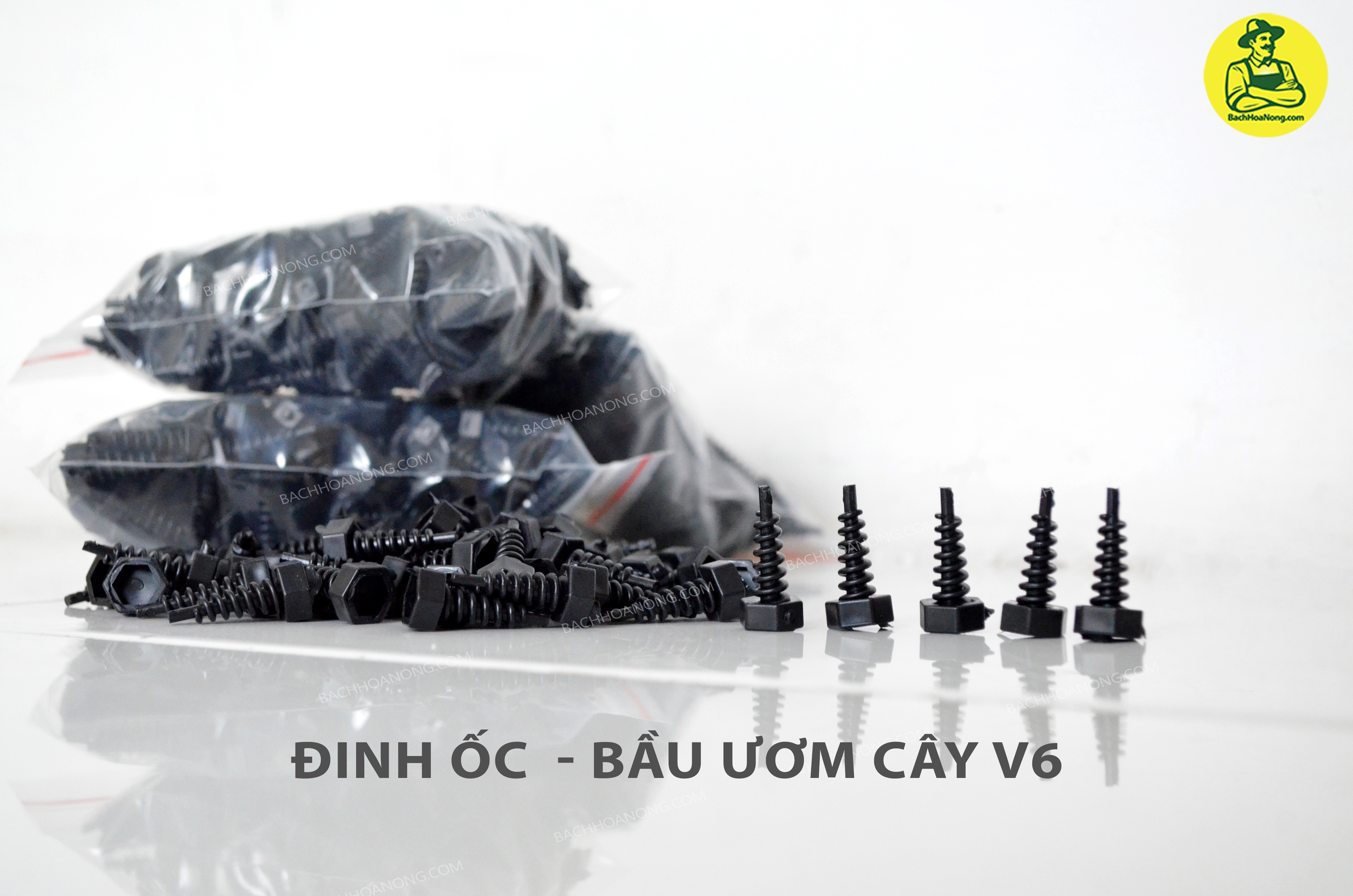[HCM]Đinh ốc vặn nối bầu ươm cây v6 ( 100 con ốc )