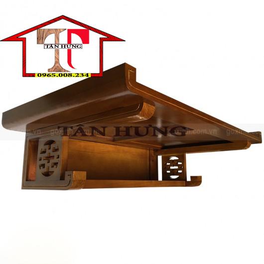 bàn thờ treo gỗ sồi kích thước 48x89 cm