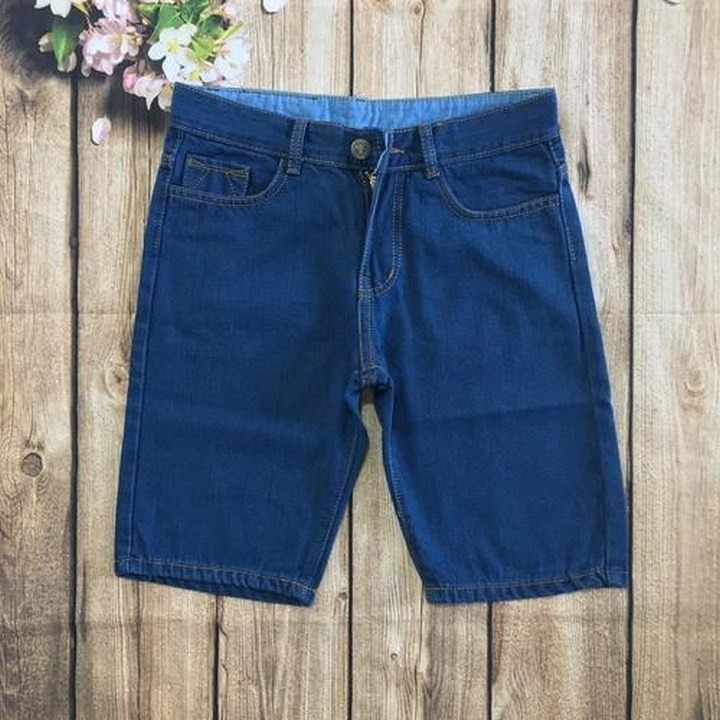 Quần short Jean Nam  vải jean cotton mềm mịn form chuẩn đẹp