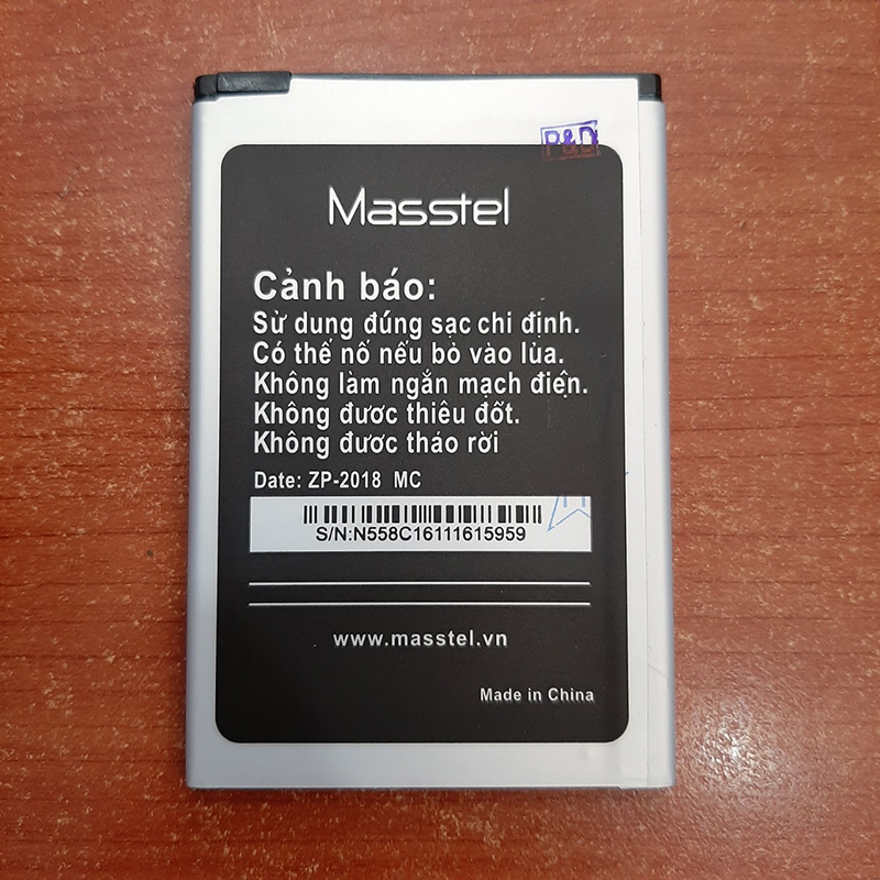 Pin điện thoại Masstel N558 Zin