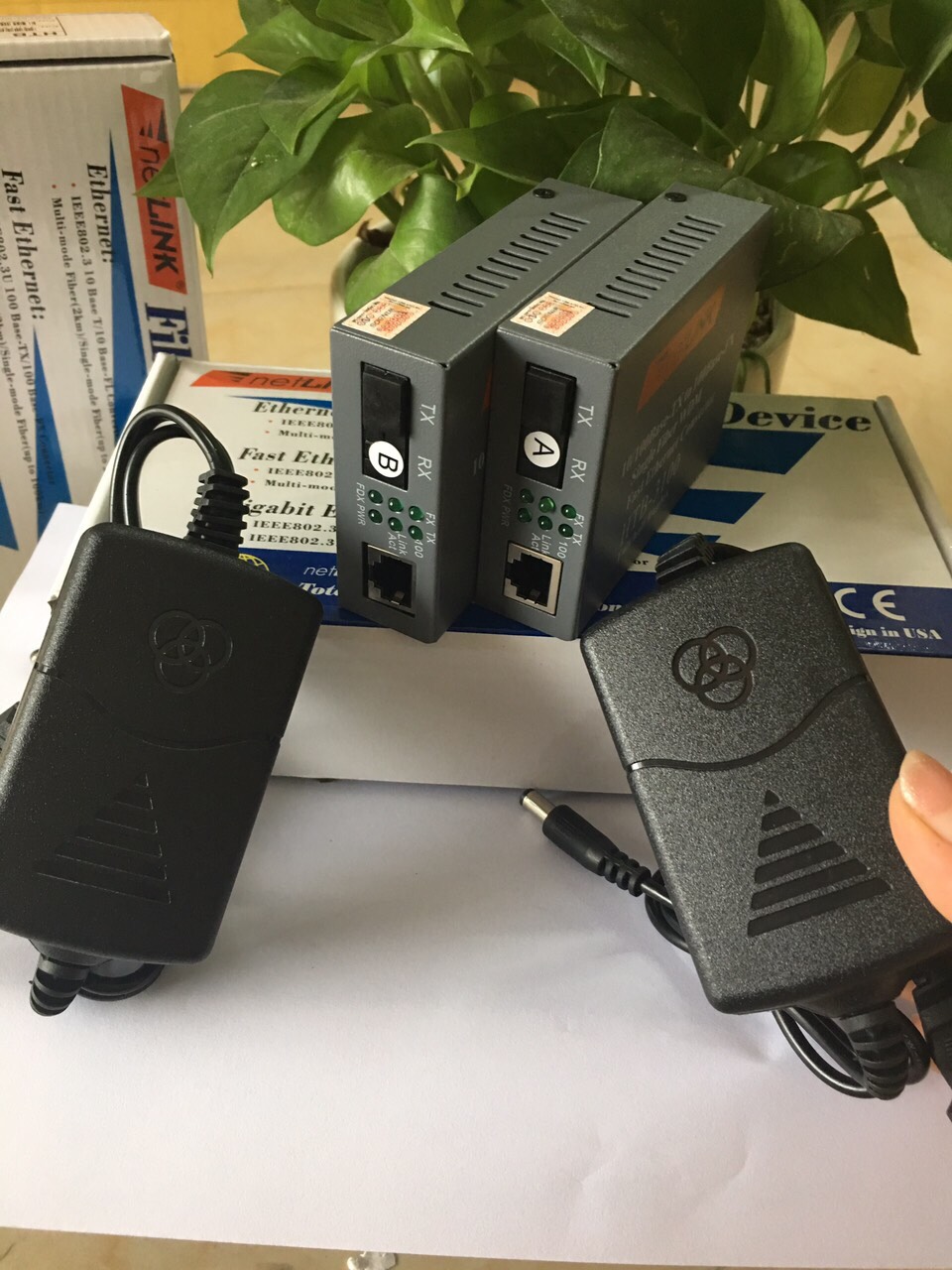 converter 1 sợi 100 netlink 3100 AB
