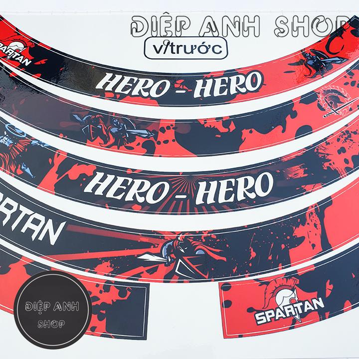 Tem vành bản to HERO HERO  - Tem dán vành