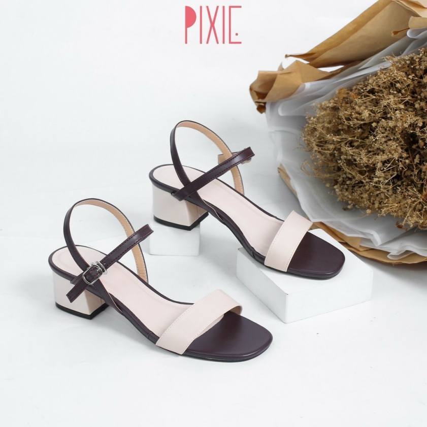Giày Sandal Cao Gót 3cm Mix Màu X476 giá rẻ