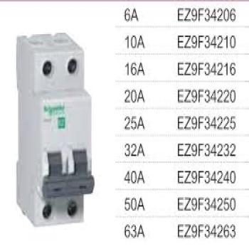 Aptomat MCB 2P 20A Schneider (MCB) -EASY9 - 4.5KA-230V