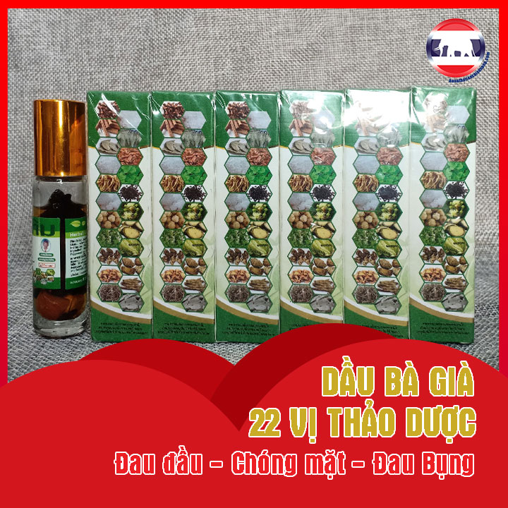 Dầu 22 vị thảo dược bà gìa otop thái lan