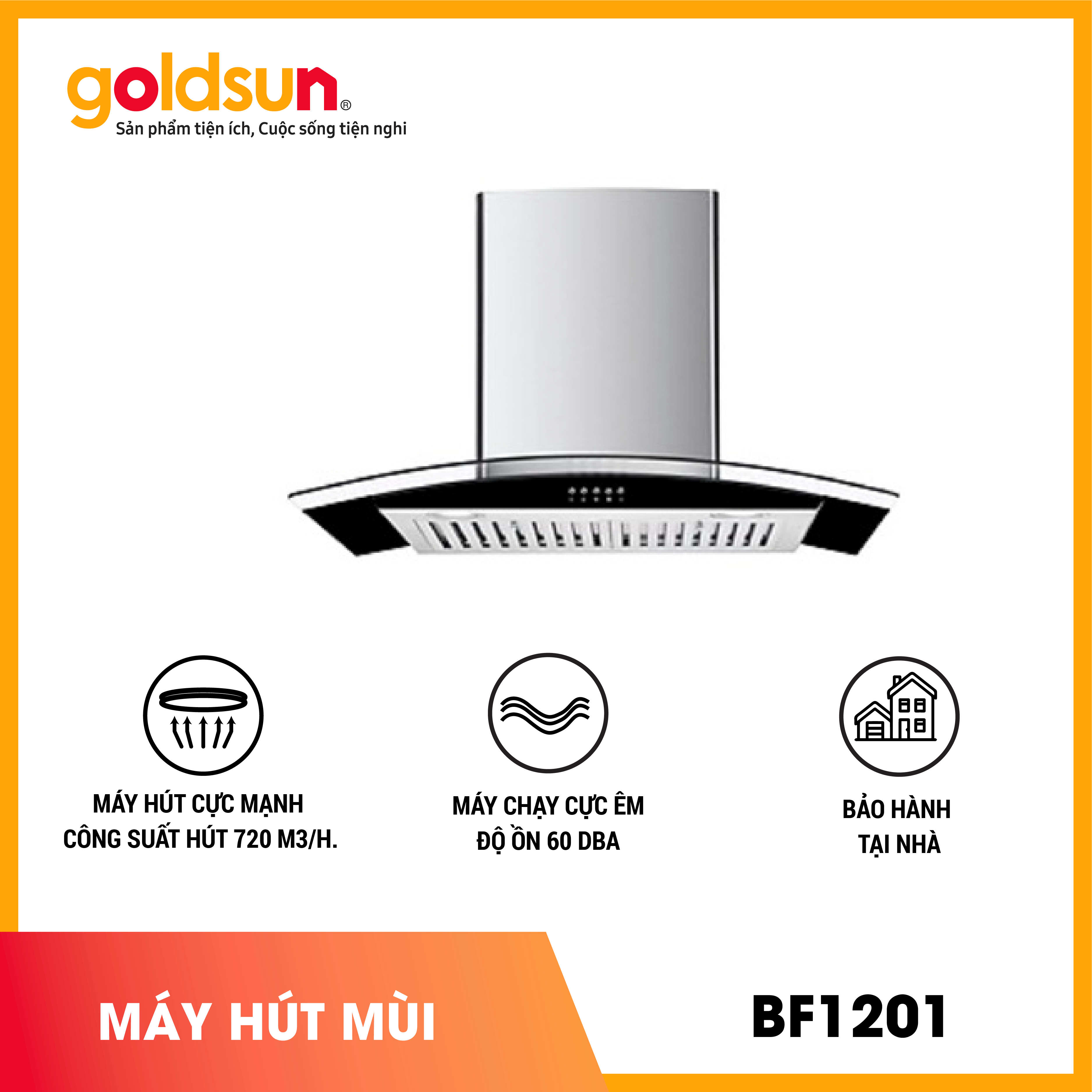 Máy hút khói Goldsun BF1201