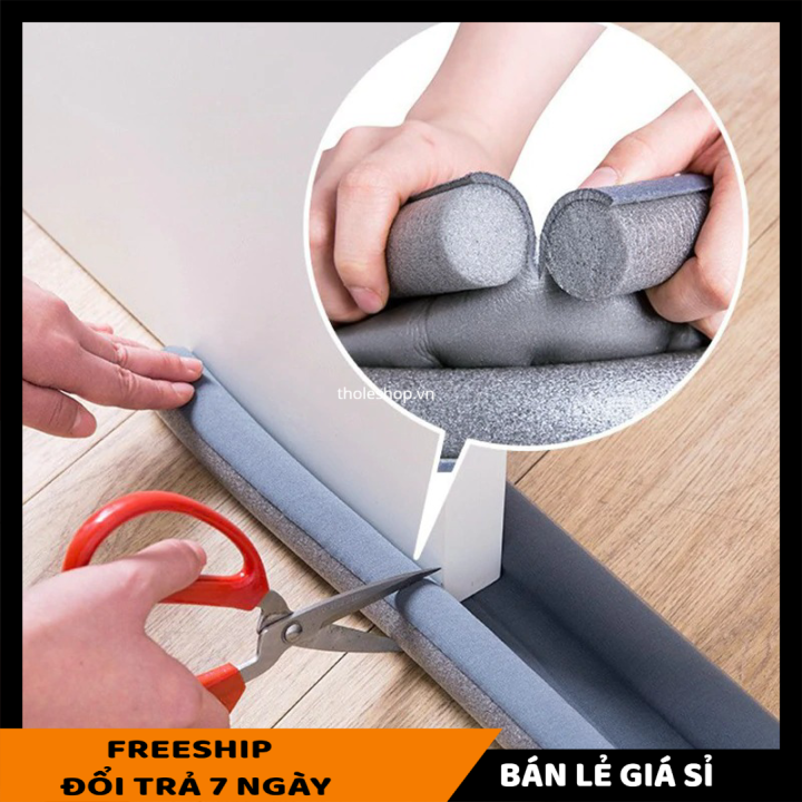 [HCM]Miếng đệm xốp lót khe cửa - MIẾNG ĐỆM CHẶN CỬA CHẶN GIÓ BỤI  95x10cm - Xốp GIỮ NHIỆT ĐIÊU HÒA KHÔNG BỊ THOÁT RA NGOÀI [LẺ GIÁ SỈ]