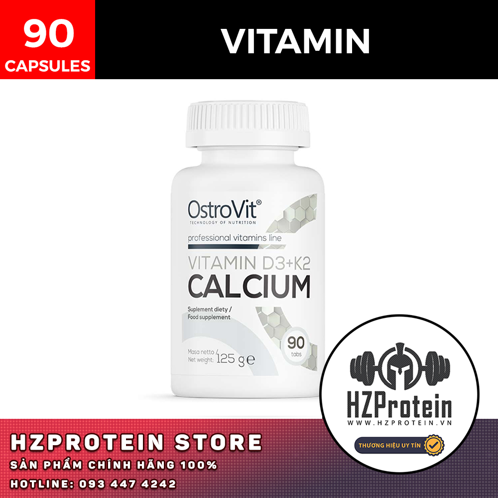 Ostrovit Vitamin D3 + K2 Calcium Supplement