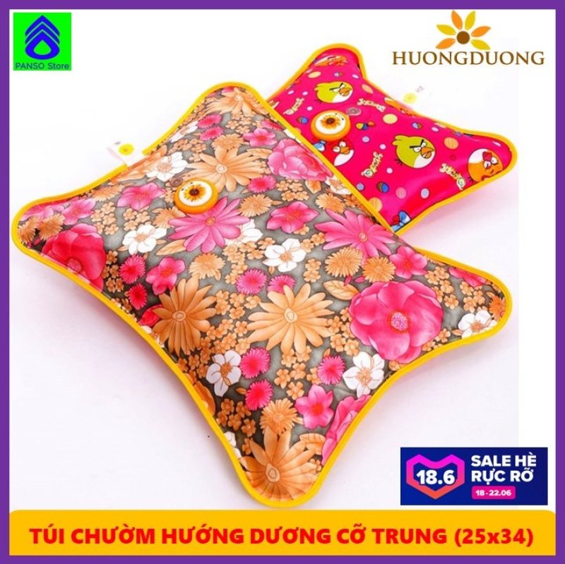 Túi chườm nóng lạnh đa năng Hướng Dương cỡ trung (25x34cm) - màu ngẫu nhiên