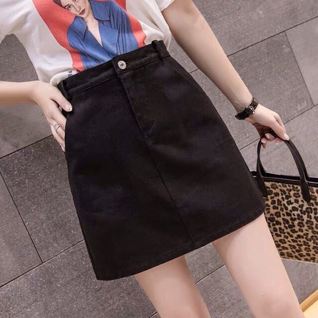 Chân váy chữ A kaki (3 màu), form đẹp