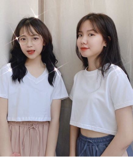 [HCM]Áo Croptop CỔ TIM TRƠN 01 Nữ