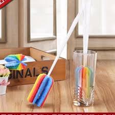 Dụng cụ cọ rửa bình sữa, cốc chén, ly đa năng 7 màu.