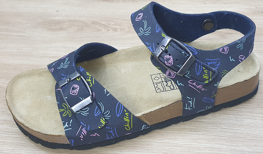 [HCM][Sandal] Giày đế trấu EVA in hoa văn quai bản (Size 35-39)