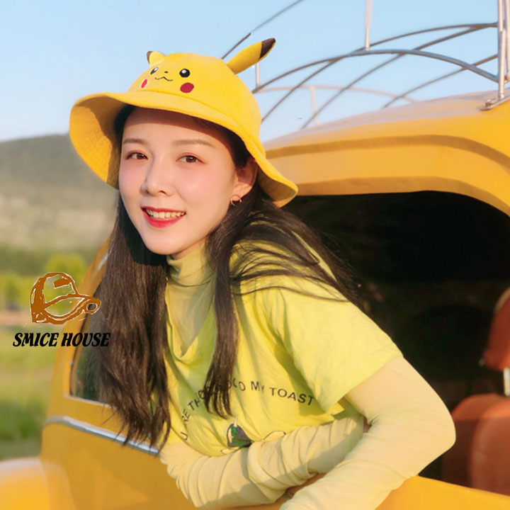 NÓN BUCKET TAI BÈO PIKACHU