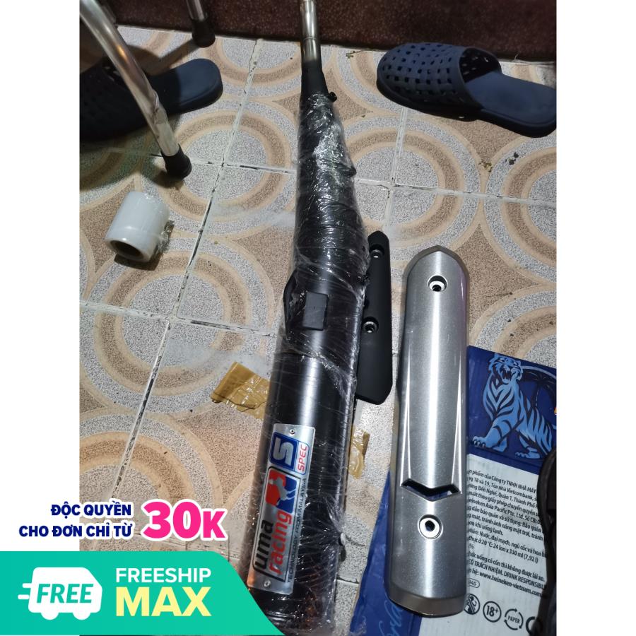 Pô xe máy pô sirius pô uma dành cho dòng xe sirius rc tăng che pô âm thanh móc ấm, pô tiếng ấm âm thanh êm