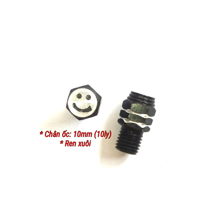 Ốc chân gương xe máy hình mặt cười (giá 01 đôi)