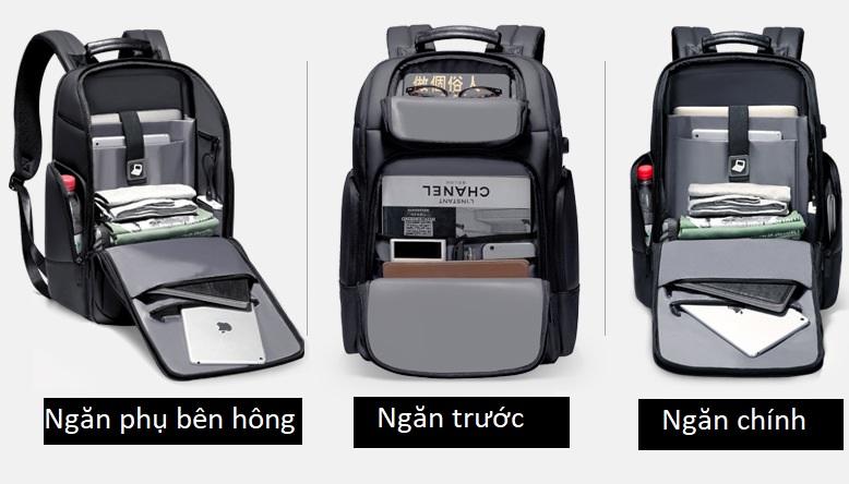 Balo laptop chống thấm cao cấp Rowe R5029 ( có ngăn mở rộng)