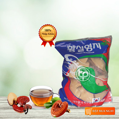 Nấm linh chi Hàn Quốc thái lát - tấn phát