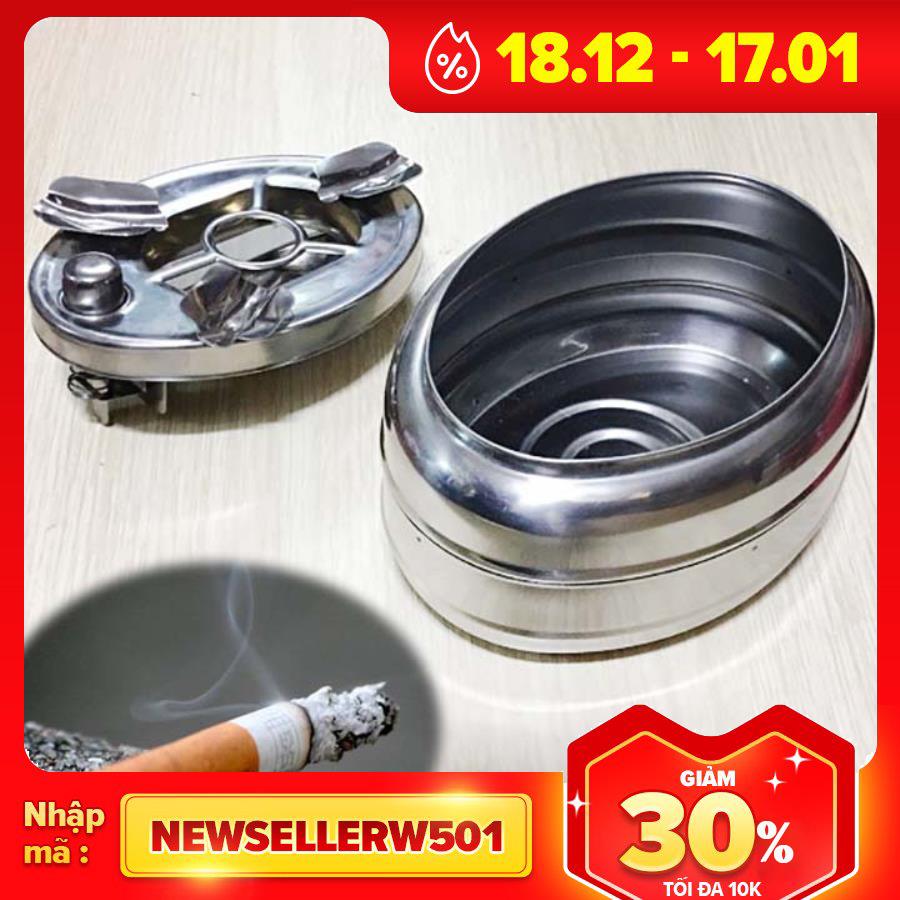 Gạt Tàn Thuốc Inox Bấm