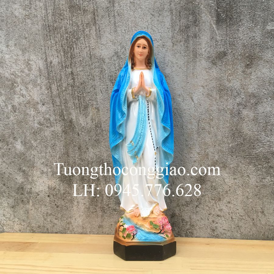 Tượng Đức Mẹ Lộ Đức 40cm composite