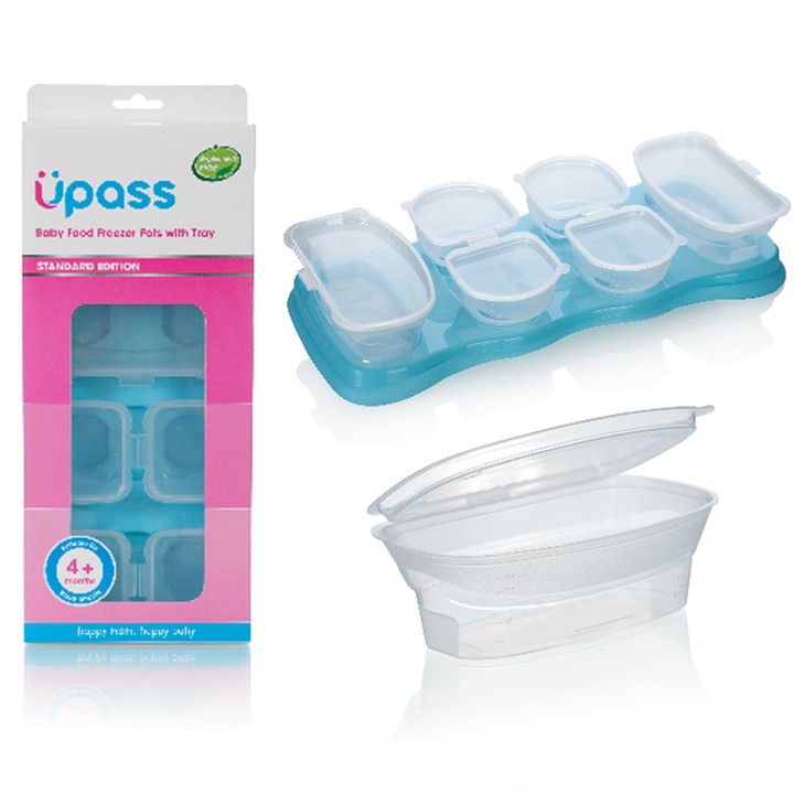 Khay trữ đông ăn dặm có nắp Upass cho bé UP0001W (bộ 6 hộp)