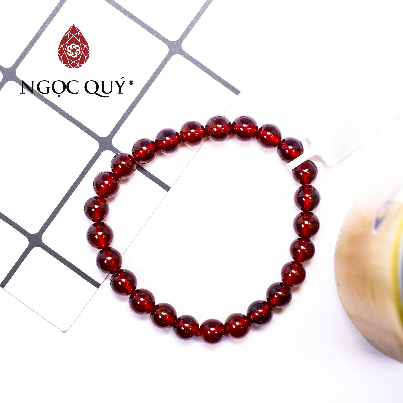 [HCM]Vòng tay đá Garnet VIP - Ngọc Quý Gemstones