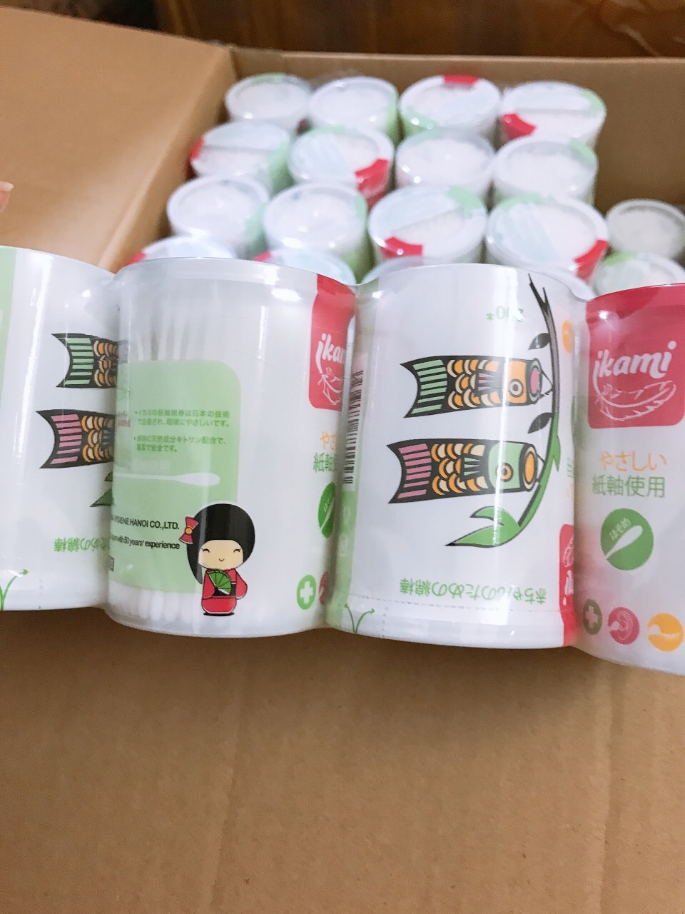 Bông tăm nhật kháng khuẩn cho bé sơ sinh