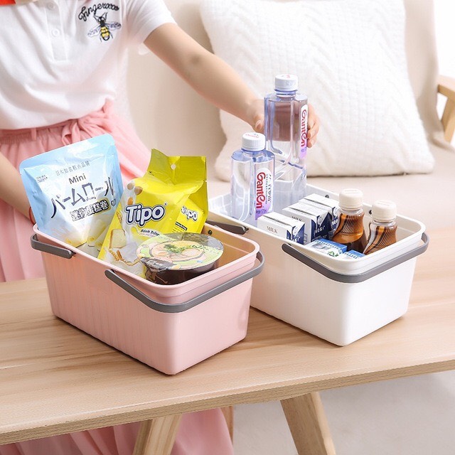 Giỏ Nhựa Đựng Đồ Có Quai Xách