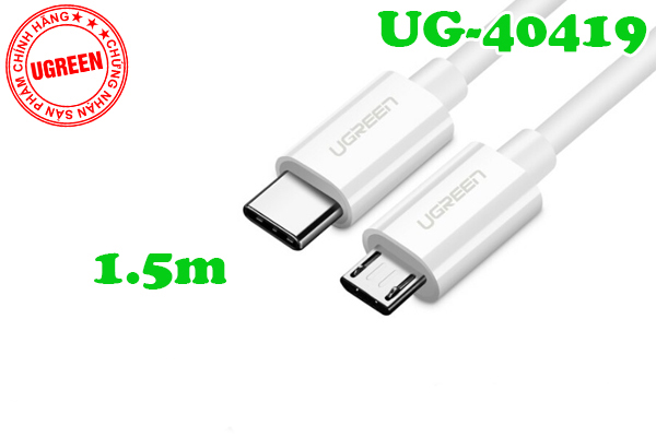Cáp USB Type-C to Micro USB dài 1.5m Ugreen 40419