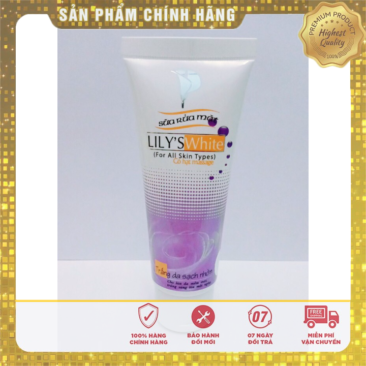 [HCM]Sữa rửa mặt lilys white cleanser trắng da sạch nhờn [CHÍNH HÃNG]