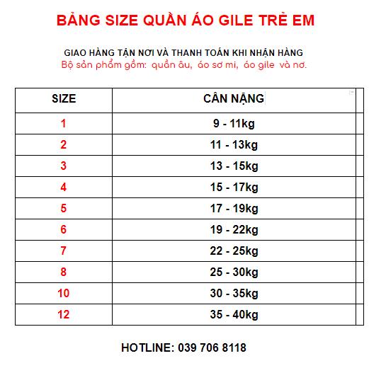 Bộ gile âu công tử cho bé trai  - Đen