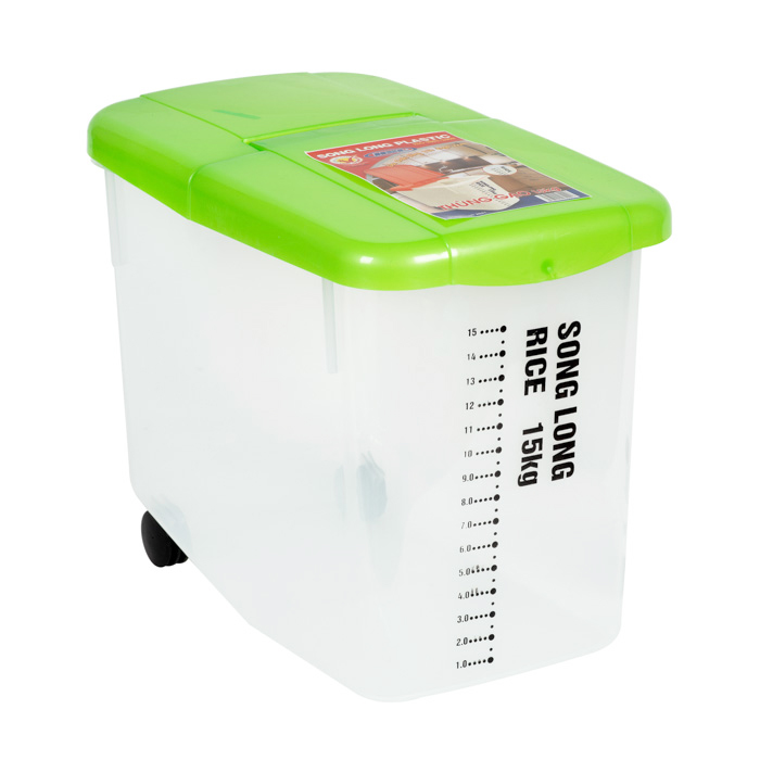 Thùng Đựng Gạo 15Kg Song Long 2041 Có Bánh Xe