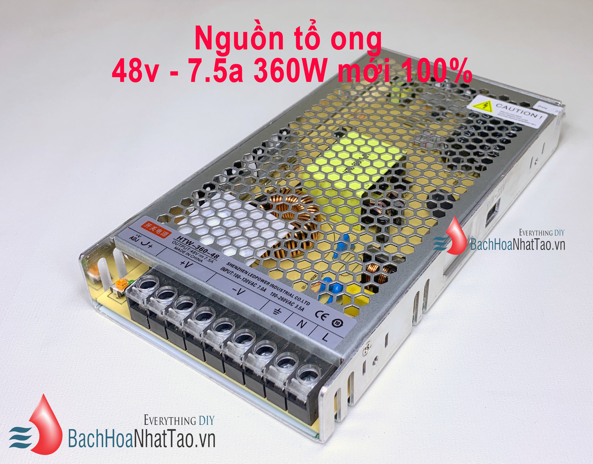 Nguồn tổ ong 48V 7.5A 360W mới 100%