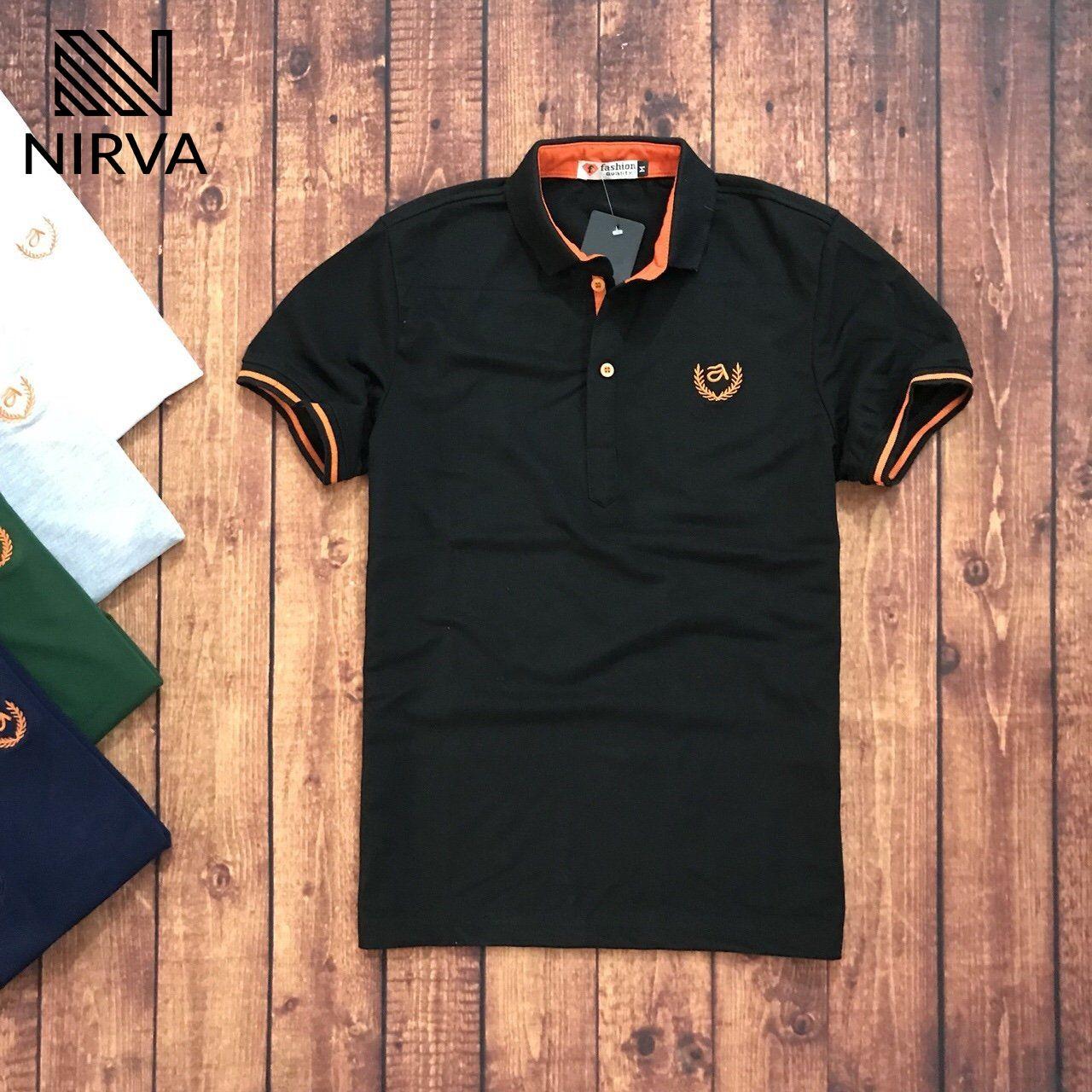 Áo thun nam polo NIRVA bông lúa cao cấp RXP048