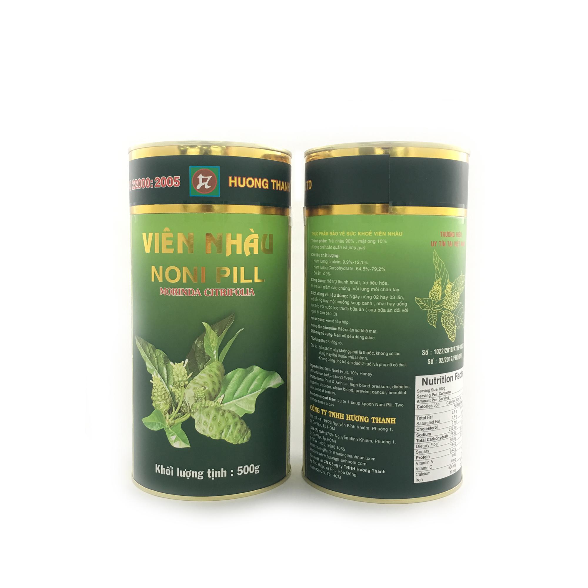 Viên nhàu Hương Thanh Noni Pill 500g/ [흐엉타잉] 노니 환 / 500g
