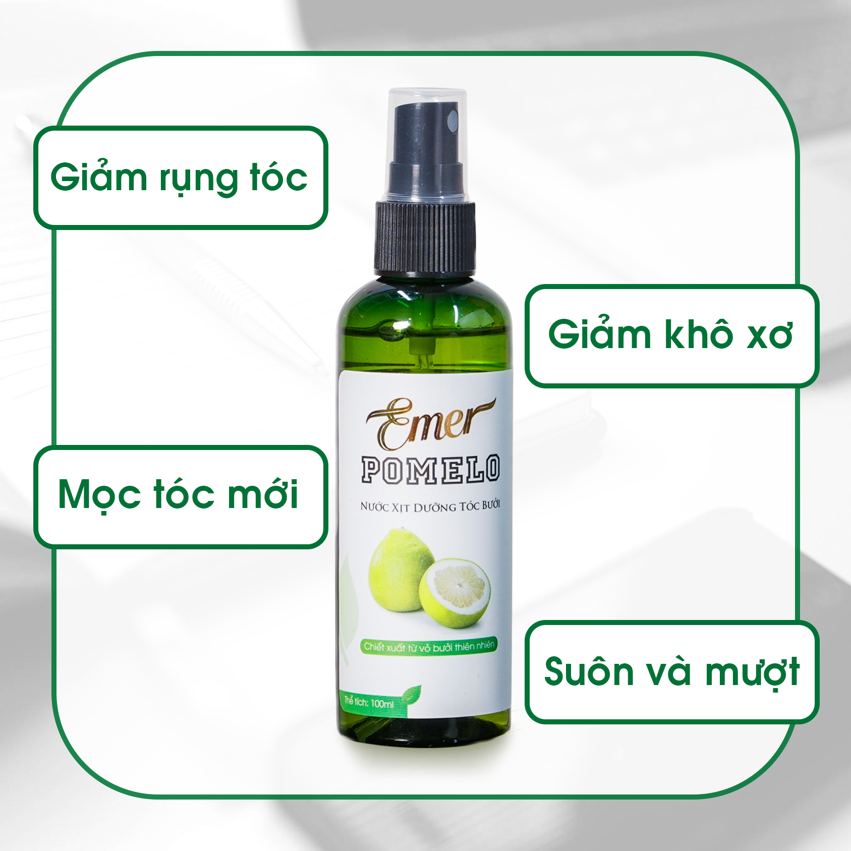 Tinh Dầu Bưởi Dưỡng Tóc Pomelo Emer kích thích mọc tóc 100ml