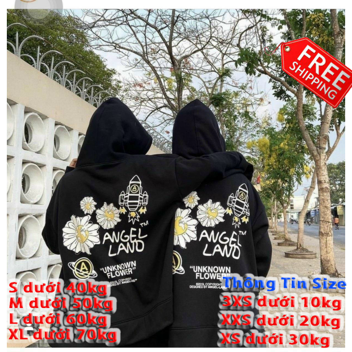 [HCM]Áo khoác nữ form rộng hàn quốc áo hoodie nữ có dây kéo form rộng đi học hoa cúc angle land hot thu đông