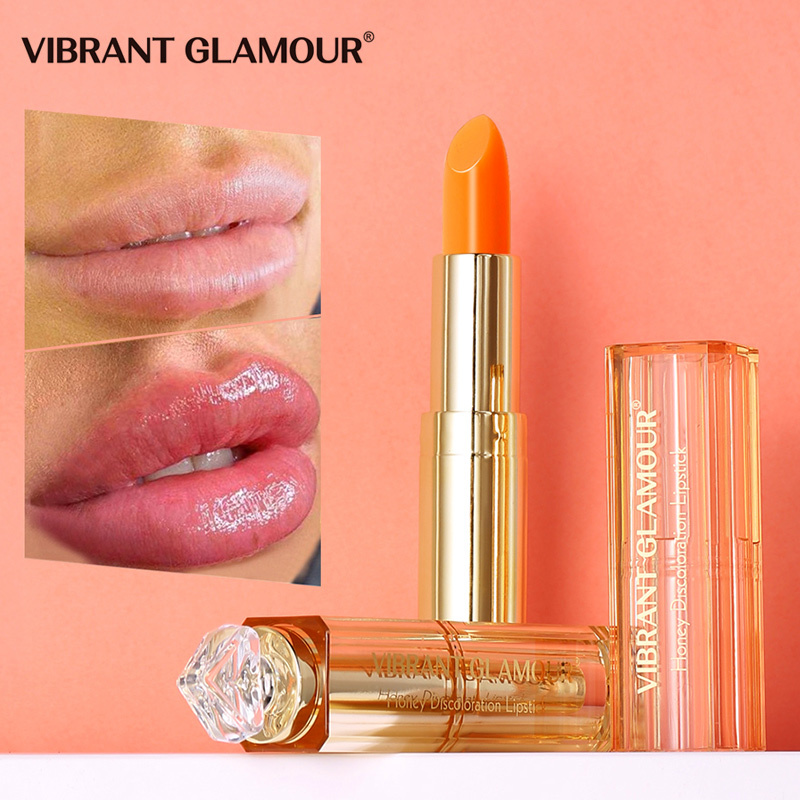 VIBRANT GLAMOUR Natural Honey Lip Balm Colors Ever-changing Lipstick Long Lasting Moisturizing Lipstick Anti Aging Makeup Lip Care cao cấp