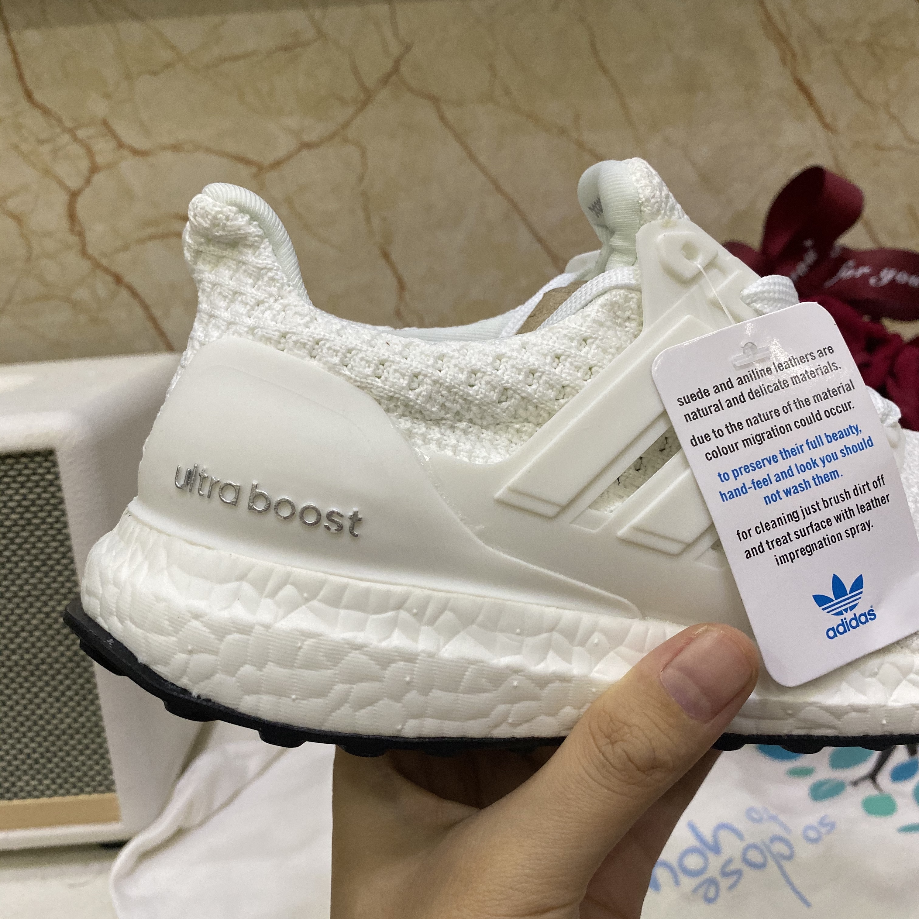 [ẢNH CHI TIẾT] GIÀY THỂ THAO SNEAKER ULTRABOOST 4.0 TRẮNG