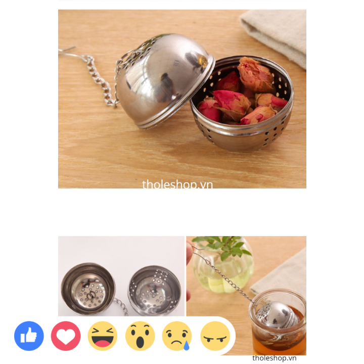 Dụng cụ lọc trà inox hình cầu - Đồ lọc trà - Dụng cụ lọc trà - Phụ kiện pha trà - Lọc trà hình cầu - Dụng cụ lọc trà tiện lợi - Dụng cụ lọc trà văn phòng - Dụng cụ inox - Dụng cụ lọc trà inox - Dụng cụ lọc trà mini