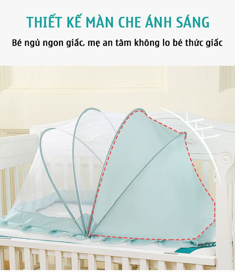Màn Ngủ Chống Muỗi Cho Bé Gấp Gọn Thế Hệ Mới